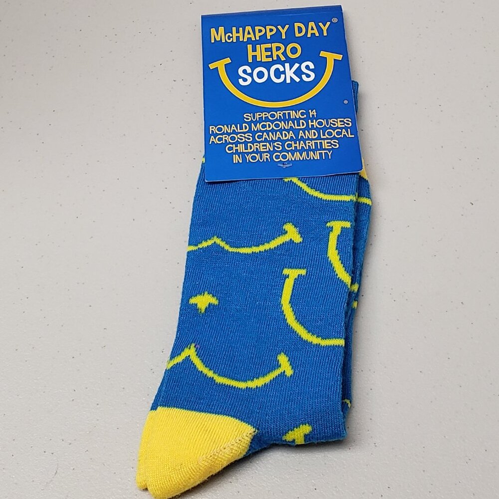 McDonald's McHappy Day Socks (Blue & Yellow)